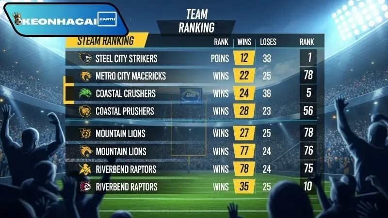 Tổng quan về bảng xếp hạng đội bóng